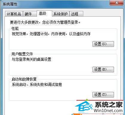 点击“环境变量” win10系统深度技术“性能信息和工具”选项打不开的图文步骤
