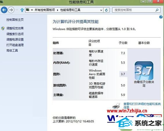 win10系统无法给电脑硬件评分怎么解决